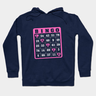 Vintage Bingo Lover Queen Love Bingo Hoodie