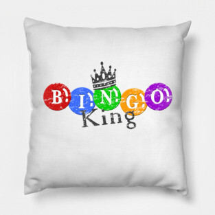 Bingo King BINGO LOVER Senior Funny Bingo Night Pillow