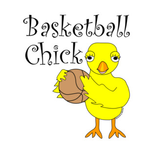 Basketball Chick Text T-Shirt