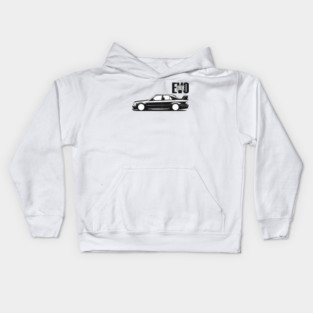 190E EVO Black White Kids Hoodie