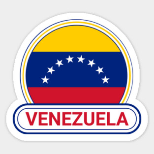Venezuela Country Badge - Venezuela Flag Magnet