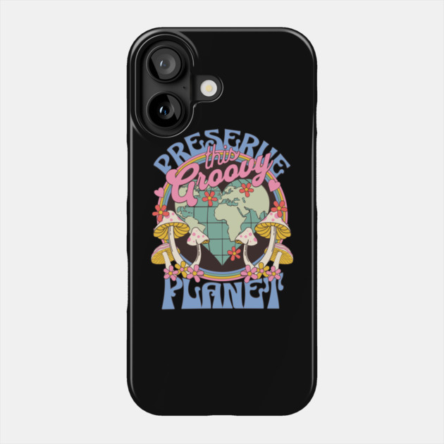Retro Preserve the Planet Phone Case by HolidayBug