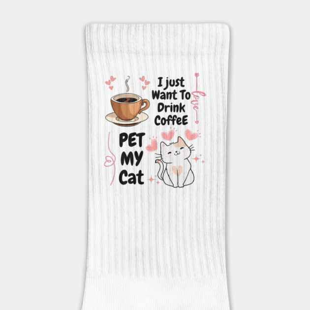 Coffee and Cat Love – Cute Funny Pet Lover Quote Graphic by MakerMind8.2