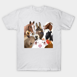 Farm animals Portrait T-Shirt