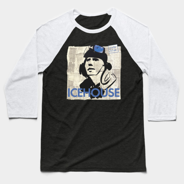 Icehouse Code Blue Baseball T-Shirt by Timeless Chaos