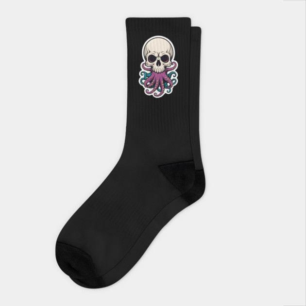 Octopus Skull 1 Socks by Grave Digs