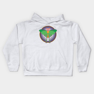 Luna Moth Kids Hoodie