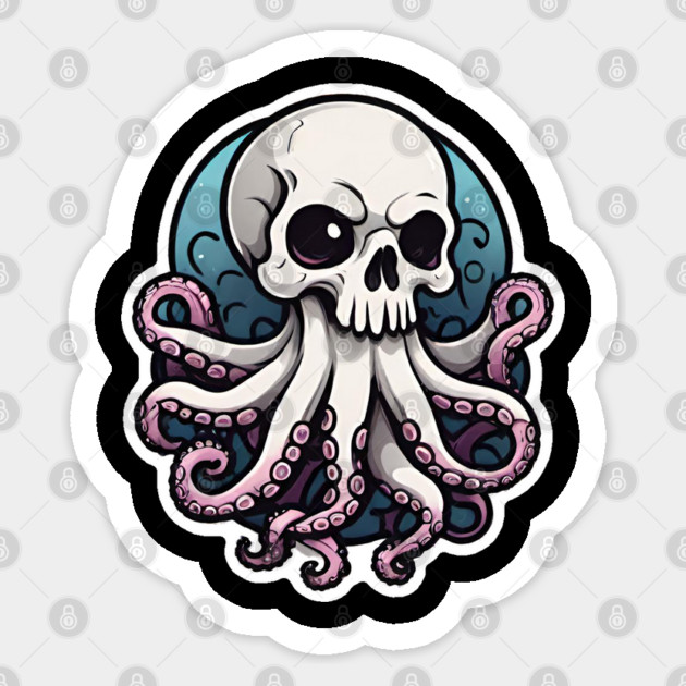 Octopus Skull 2 Sticker by Grave Digs