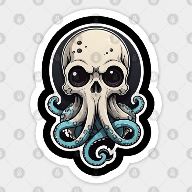 Octopus Skull 3 Sticker by Grave Digs