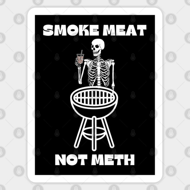 Smoked Meats Sticker by Low Life Shirts
