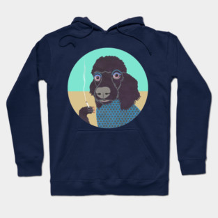 Smoking Poodle Dog Hoodie