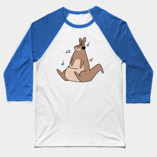Headphones Kangaroo Baseball T-Shirt