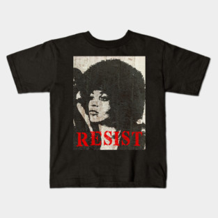Angela Davis - Power to the People Kids T-Shirt