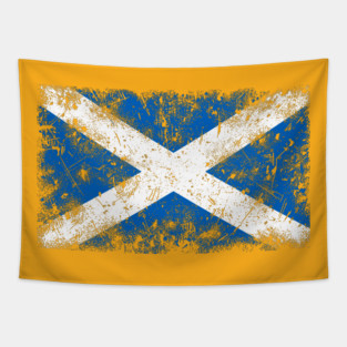 Scotland Vintage Flag Tapestry