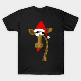 Christmas giraffe T-Shirt