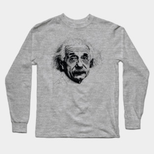 Einstein ballpoint pen drawing Long Sleeve T-Shirt