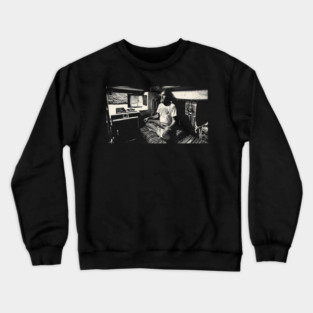 Vintage Ram Dass Meditating: Tranquil Meditation Crewneck Sweatshirt