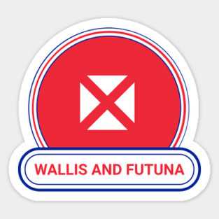 Wallis and Futuna Country Badge - Wallis and Futuna Flag Magnet