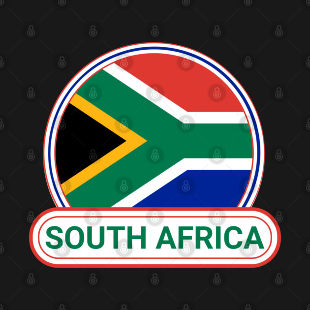 South Africa Country Badge - South Africa Flag by Yesteeyear