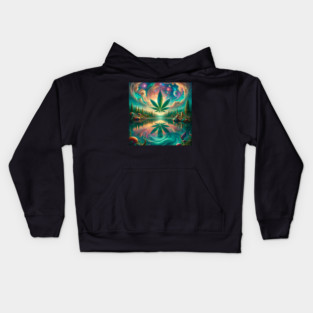 Enchanted Forest Cannabis Universe Kids Hoodie