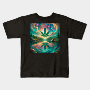 Enchanted Forest Cannabis Universe Kids T-Shirt