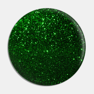 Sparkling Green Glitter Pin