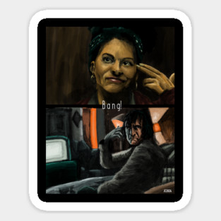 Joker "Bang!" Arthur & Sophie painting (digital) Magnet