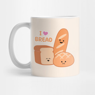 I Love Bread | by queenie's cards Mug