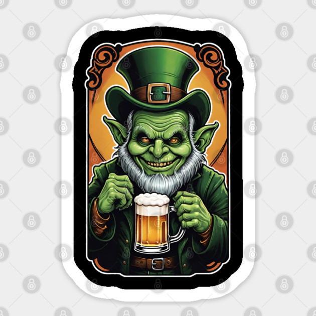 St Patricks Day Leprechaun 1 Sticker by Grave Digs