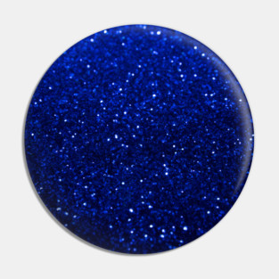 Sparkling Blue Glitter Pin