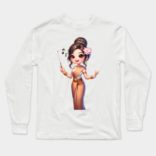 Khmer Music Teacher Long Sleeve T-Shirt
