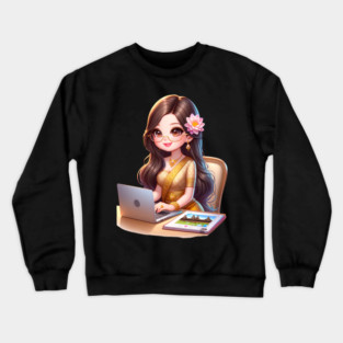 Khmer Woman Professional Crewneck Sweatshirt