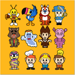 Cereal Mascot Posters and Art