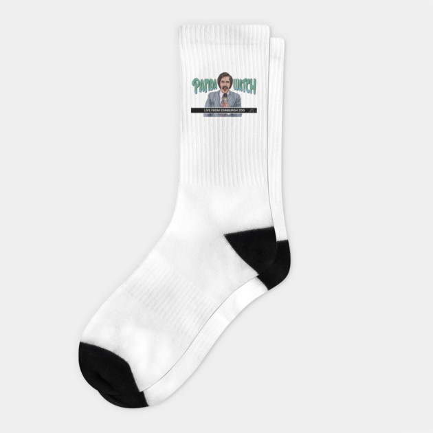 Anchorman: PANDA WATCH Socks by 51Deesigns