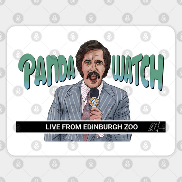 Anchorman: PANDA WATCH Sticker by 51Deesigns