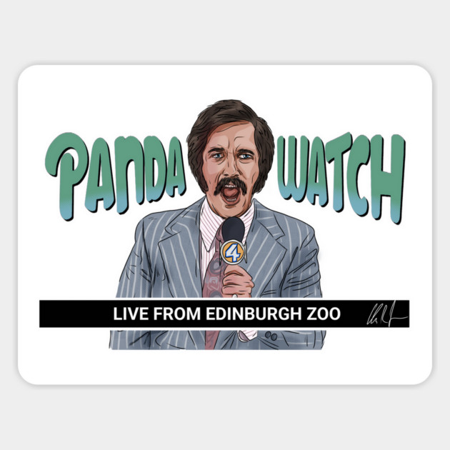 Anchorman: PANDA WATCH Magnet by 51Deesigns