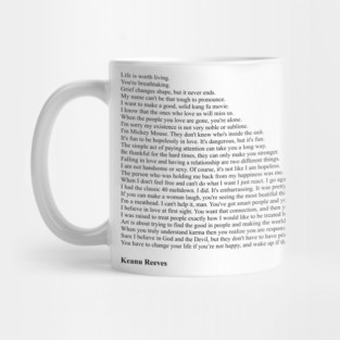 Keanu Reeves Quotes Mug