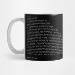 Keanu Reeves Quotes Mug