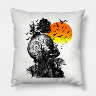 Hangover Alan Human Tree // Vintage Design Pillow