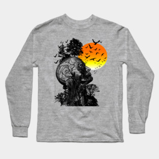 Hangover Alan Human Tree // Vintage Design Long Sleeve T-Shirt