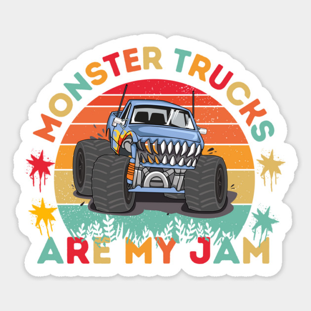 Monster Trucks Are My Jam Magnet by The WYLD Tribe