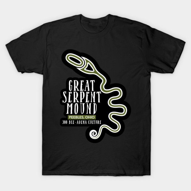 The Great Serpent Mound T-Shirt by LaughingCoyote