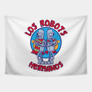 Los Robots Hermanos Tapestry