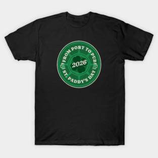 From Port To Pub - Cruise Vacation - St. Patrick's Day 2026 T-Shirt