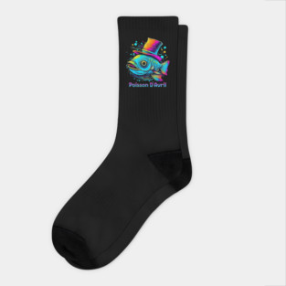 Psychedelic April Fish Socks