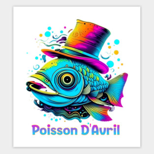 Psychedelic April Fish Sticker
