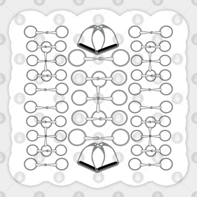 Equestrian Bits and Irons Sticker by DickinsonDesign