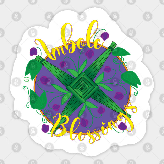 Imbolc Blessings Sticker by DickinsonDesign
