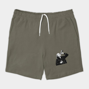 Charles Bukowski Drink - Black Vintage Shorts