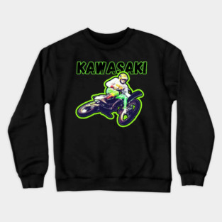 Vintage Motocross Kawasaki Crewneck Sweatshirt